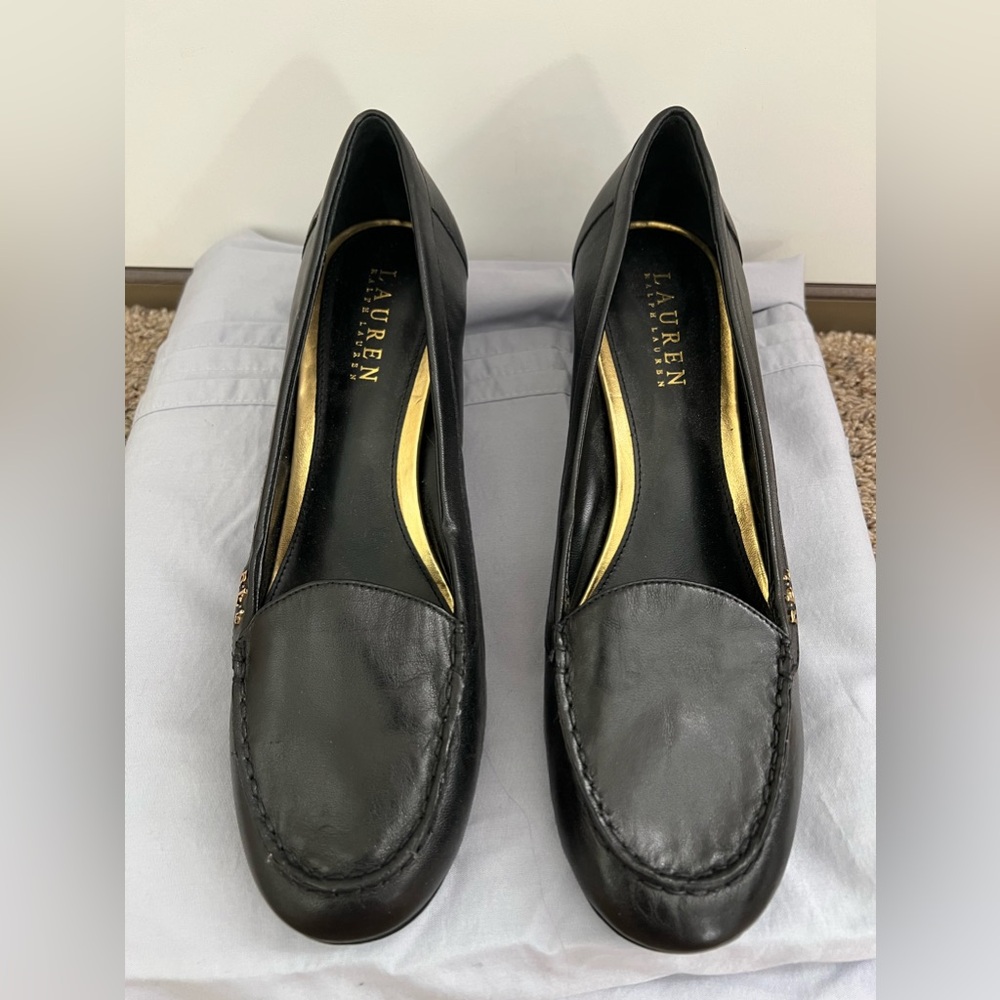 Ralph Lauren black heels
